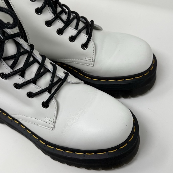 Dr. Martens White Jadon Platform Boots Women’s Size US 8 EU 39 - Picture 13 of 15
